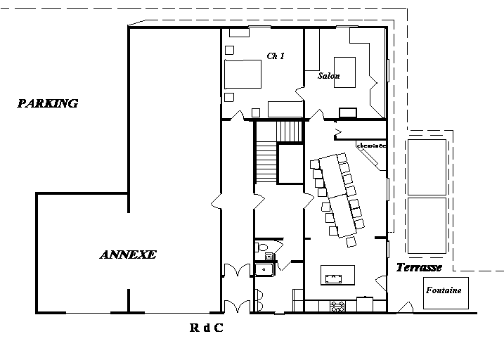 plan du rez de chauss�